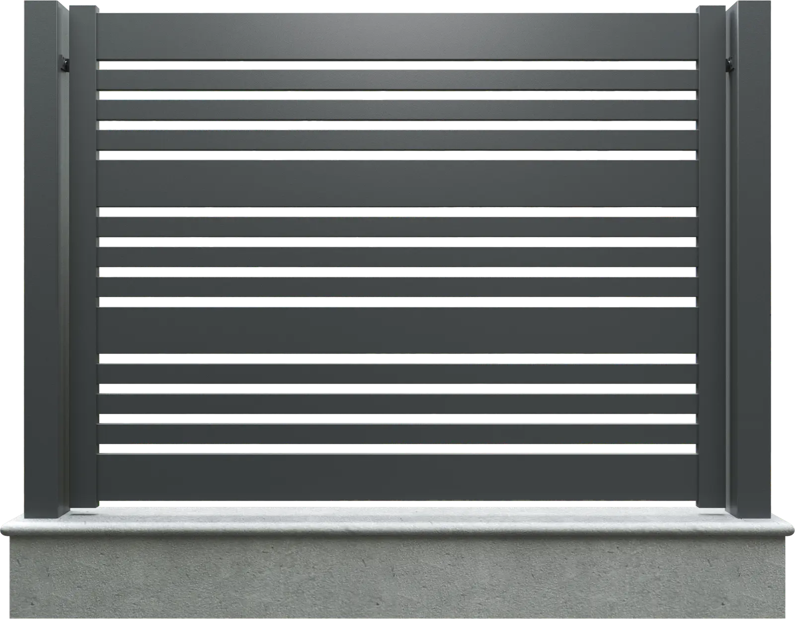 Panneau de clôture métallique en aluminium, H150 cm, modèle 406